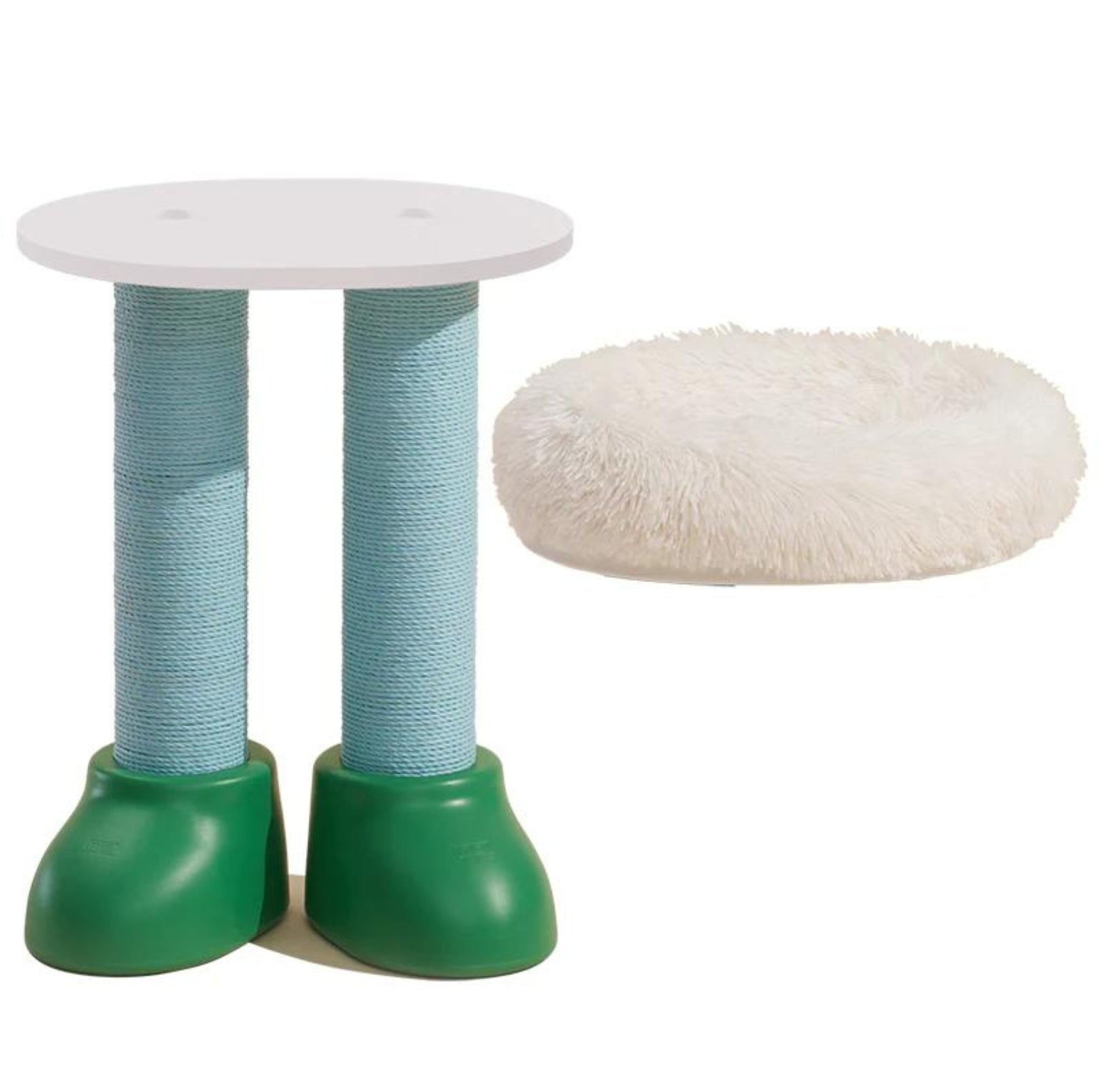 MAKESURE 3-in-1 Cat Scratcher. Bed. and Side Table - Stylish Feline Furniture