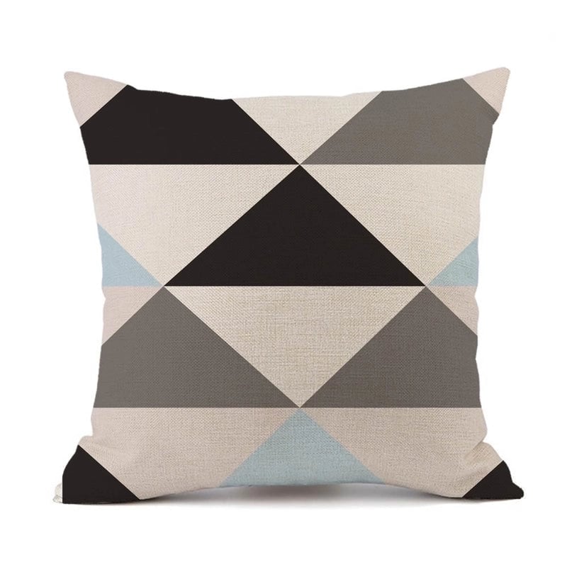 Pastoral Geometric Blended Pillow Cases