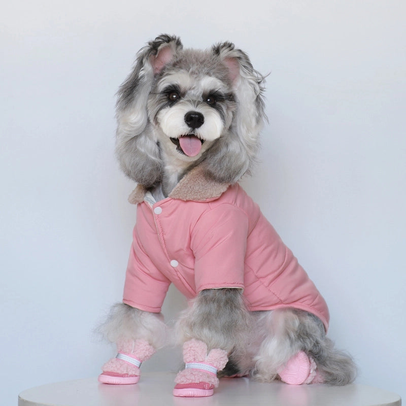 Cute Polyester Solid Color Pet Clothing