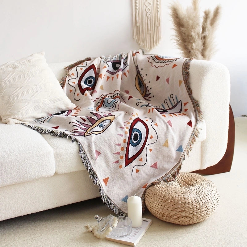 Fashion Flower Butterfly Cotton Blanket