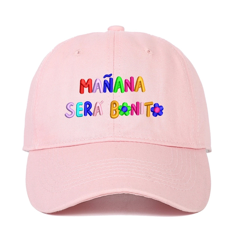 Women's Lady Minimalist Letter Curved Eaves Baseball Cap