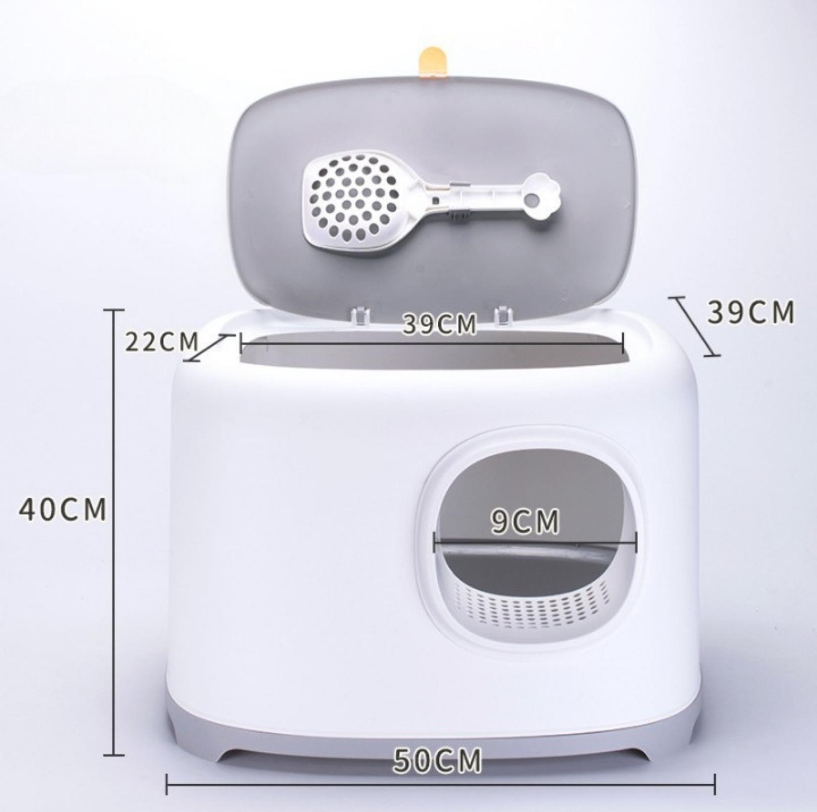 Eco-friendly Toast Style Enclosed Cat Litter Box