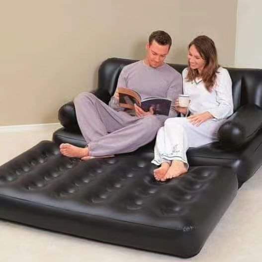 5 in 1 2 seater Inflatable Pullout Sofa Plus Free Pump