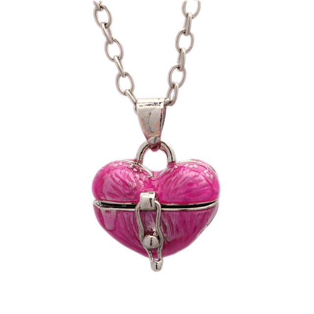 Heart Pill Case Necklace