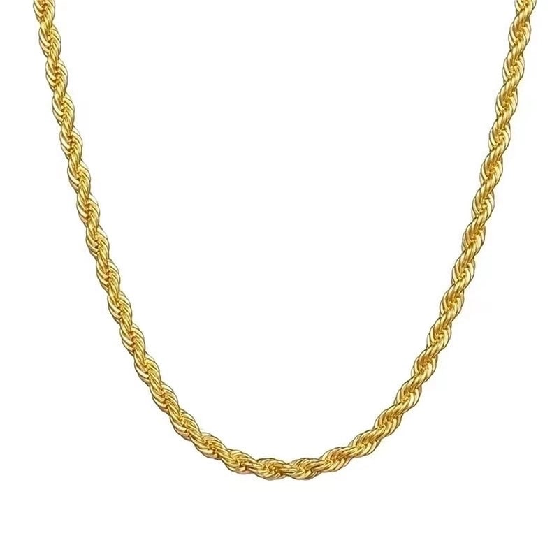 Minimalist Twist Stainless Steel Plating Necklace