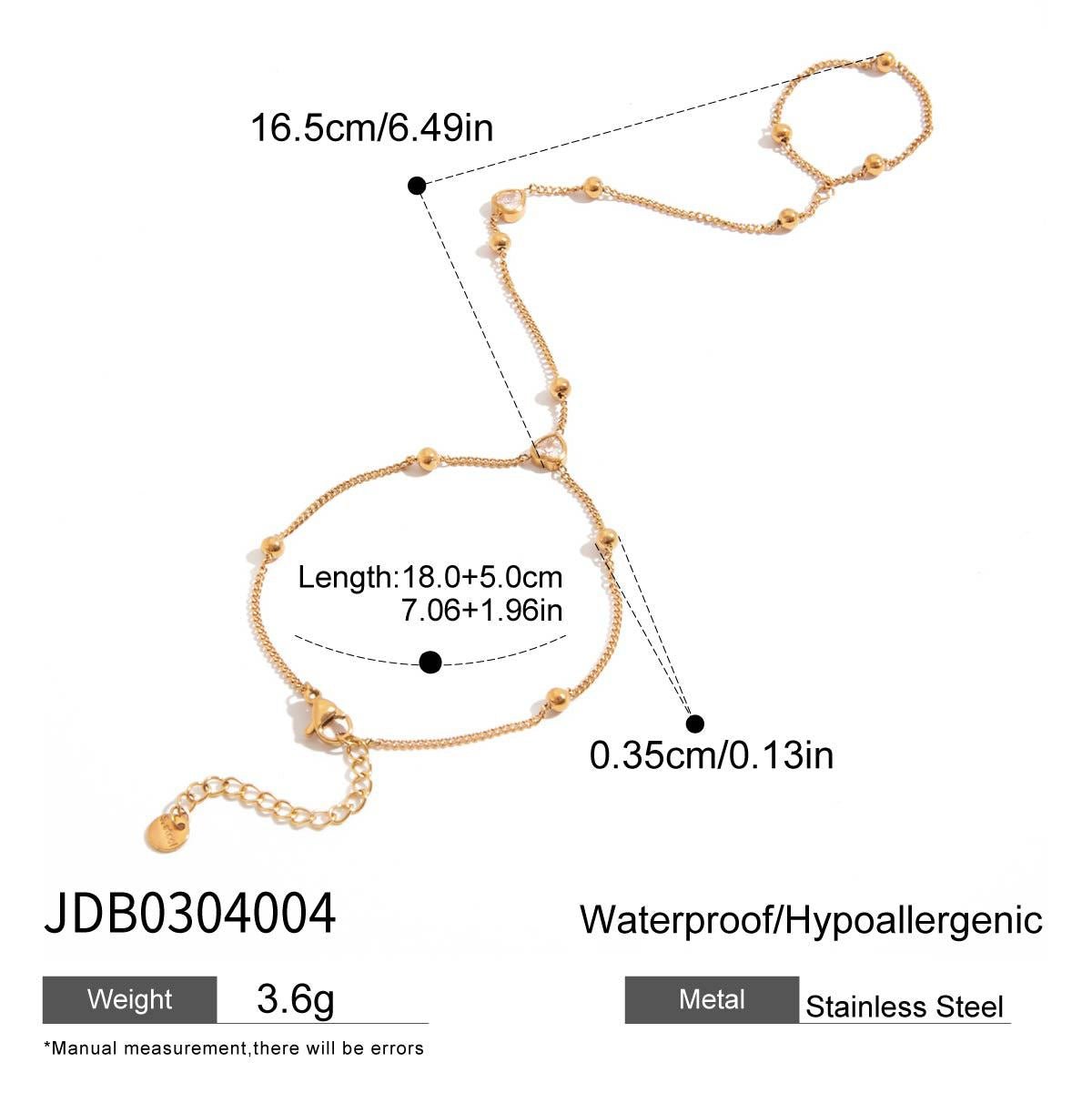 Jie Ding Stainless Steel Love Bracelet 18K Gold Hand Jewelry Titanium Steel