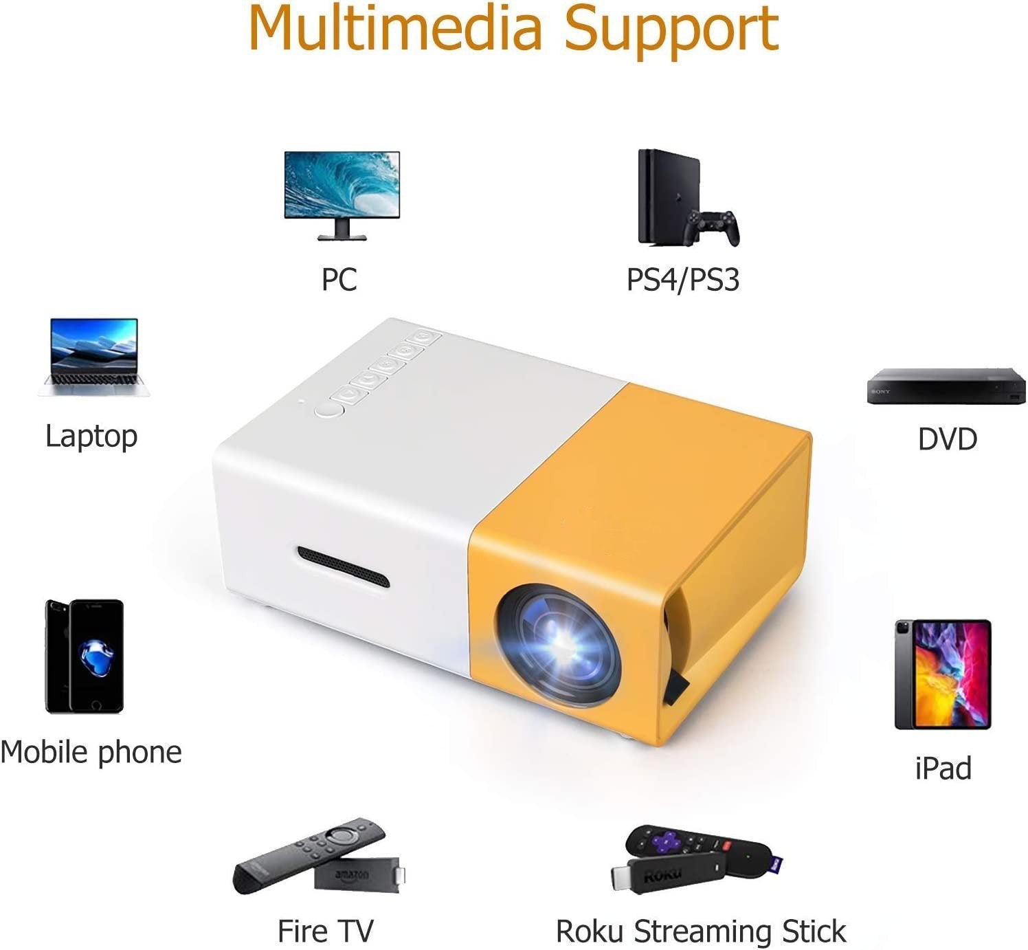 📽️Hot-Sale🔥Home Mini 3D Projector