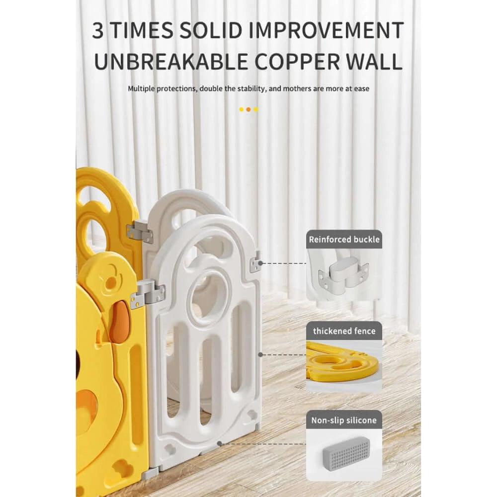 Duck Baby Playpen with Basketball Stand
