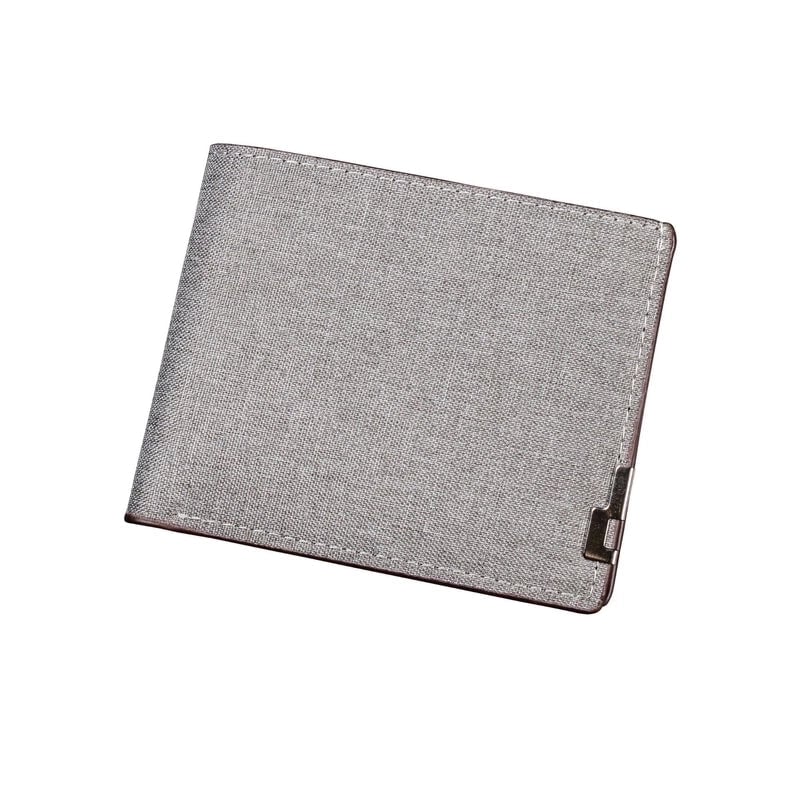 Men's All Seasons Denim Solid Color Classic Style Square Open Small Wallet