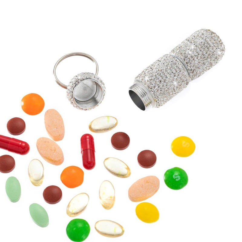 Casual Elegant Glam Solid Color Alloy Rhinestone Aluminum Storage Tank