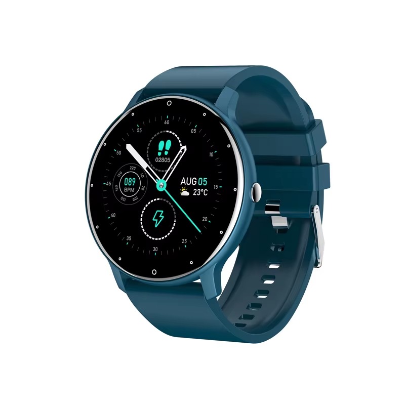Fitness Tracker Waterproof Smart Watch With ZL02 Round Smart Watch With Heart Rate Monitor Prediction Watch