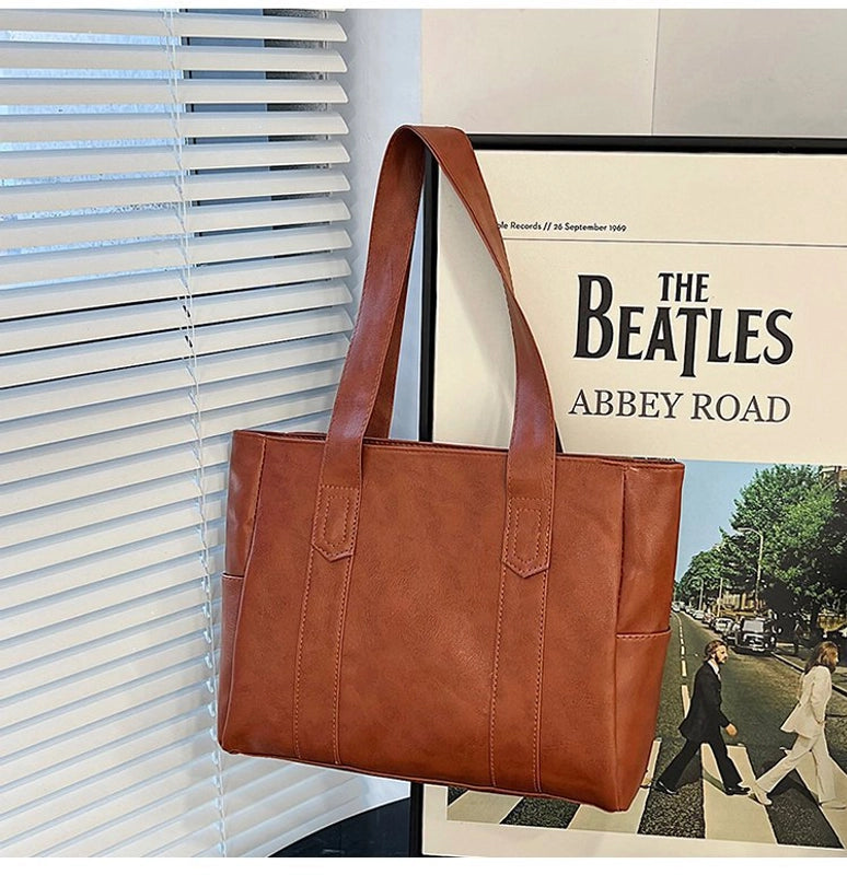Tote Bag Women's Autumn And Winter New Fashion Women's Handbag Large Capacity Commuter Printed Student Shoulder Bag