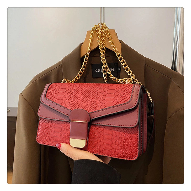 Women's Small All Seasons Pu Leather Solid Color Basic Square Flip Cover Shoulder Bag