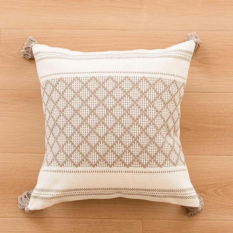 Vacation Solid Color Polyester Cotton Pillow Cases