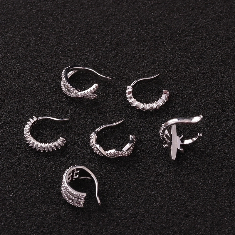Ear Cartilage Rings & Studs Lady U Shape Copper