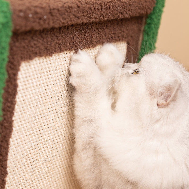 Cozy Green Radio Cat Bed