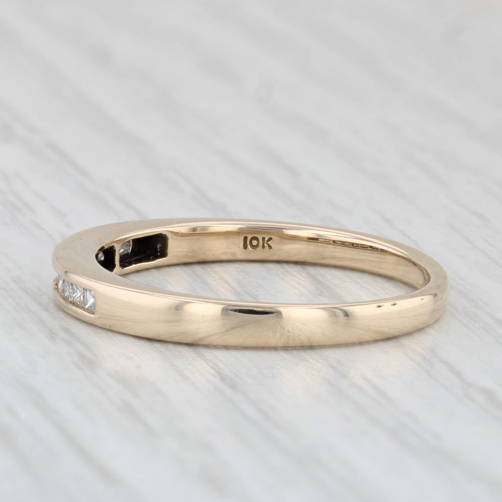 0.32ctw Diamond Wedding Band 10k Yellow Gold Size 9 Stackable Anniversary Ring