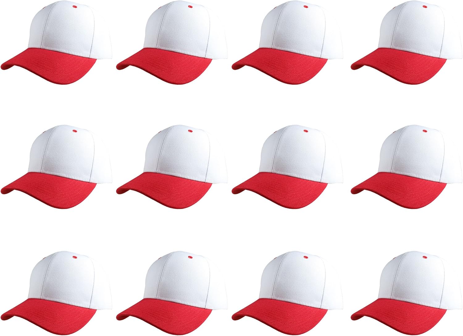 Gelante Plain Blank Baseball Caps Adjustable Back Strap Wholesale LOT 12 PC'S