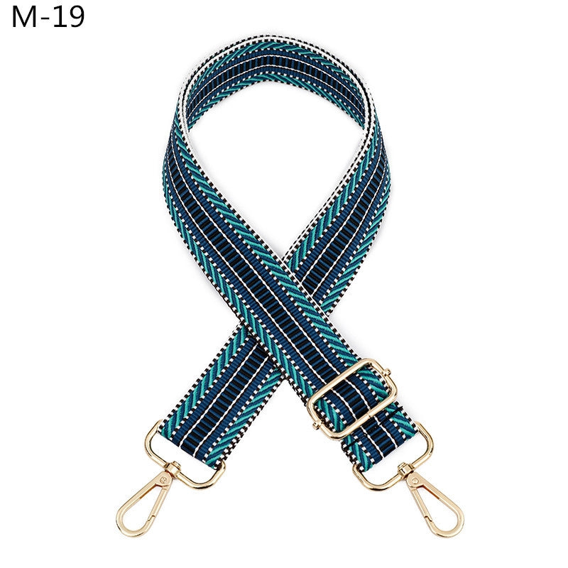 All Seasons Polyester Color Block Bag Strap