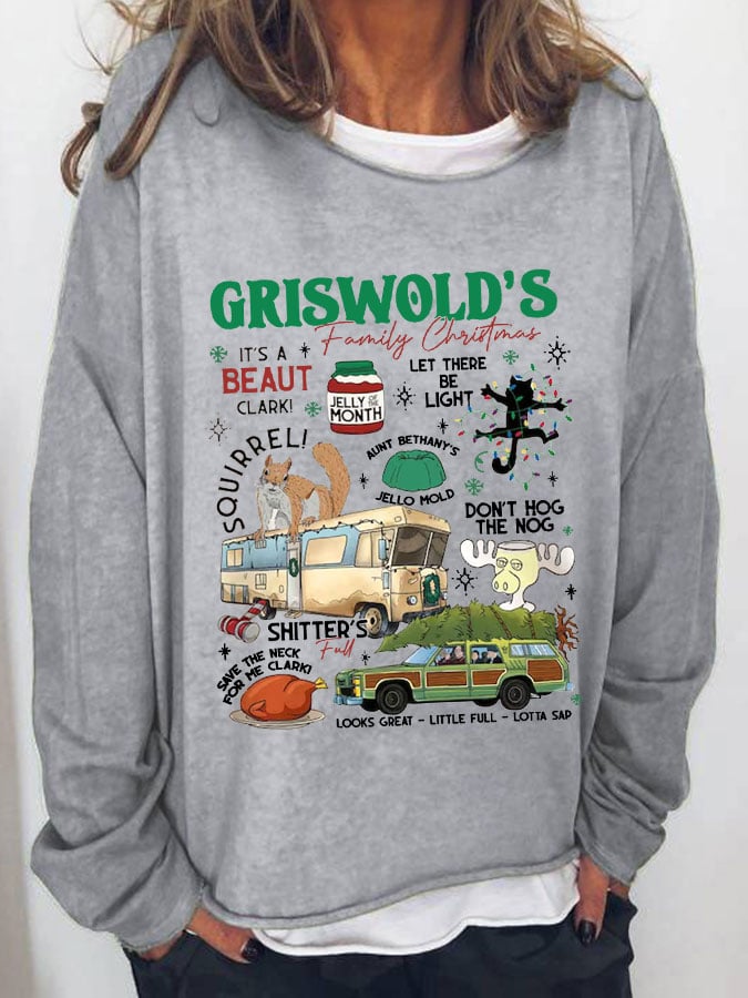 Women's Vintage Griswold Christmas Print T-Shirt