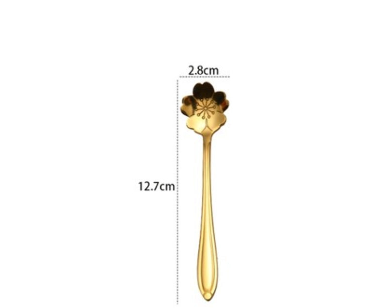 Casual Flower Stainless Steel Spoon