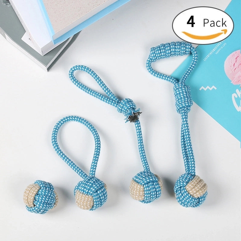 Minimalist Cotton Rope Solid Color Pet Toys