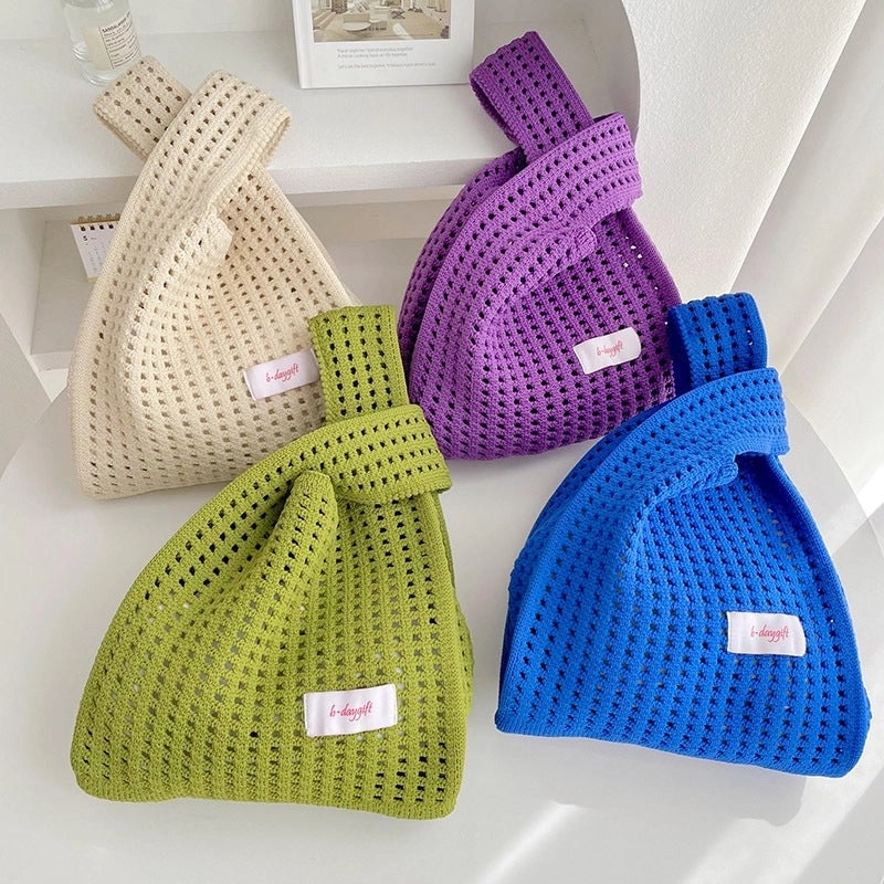 Women's Medium Polyester Solid Color Basic Classic Style Square Open Tote Bag