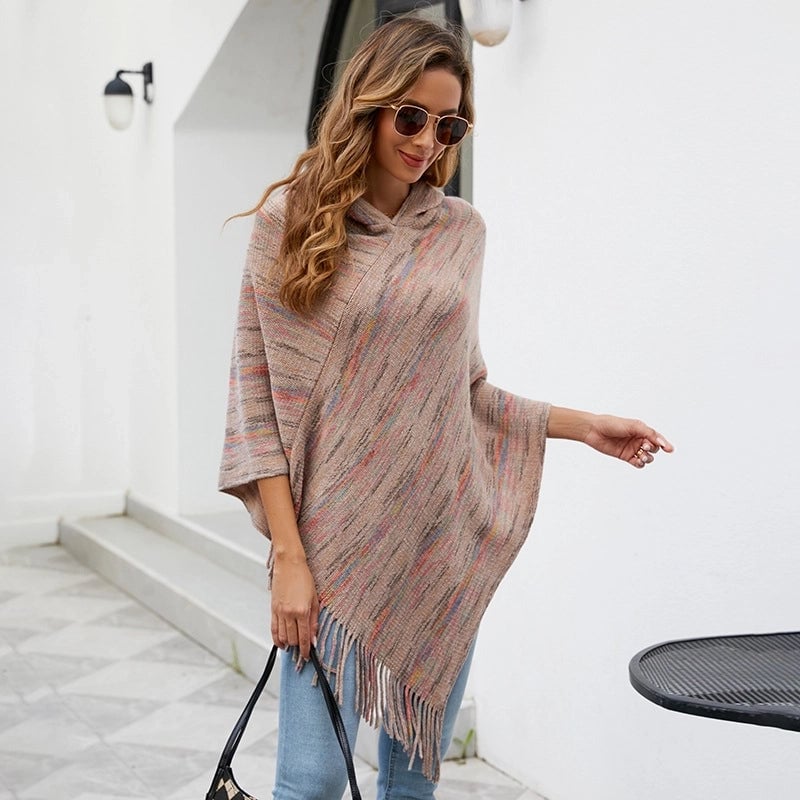 Women's Streetwear Stripe Polyester Tassel Shawl