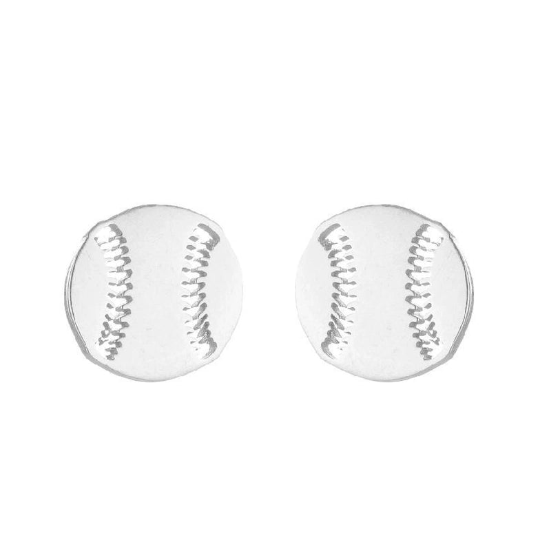 Minimalist Letter Skates Ball Stainless Steel Plating Hollow Out Ear Studs 1 Pair