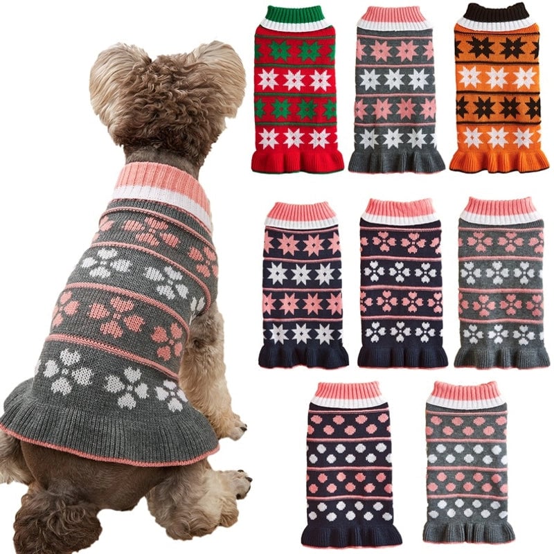 Cute Acrylic Star Polka Dots Heart Shape Pet Clothing