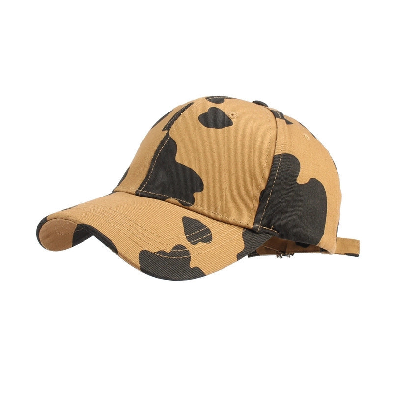 Women's Fashion Zebra Printing Curved Eaves Baseball Cap