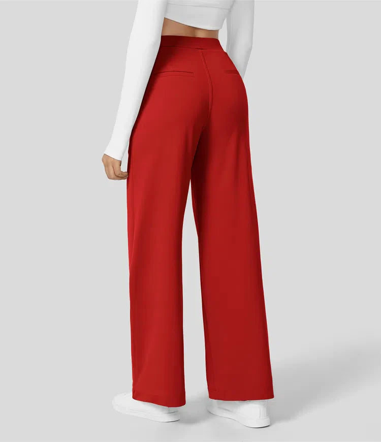 Quinn | High Waist Trousers with Side Pockets