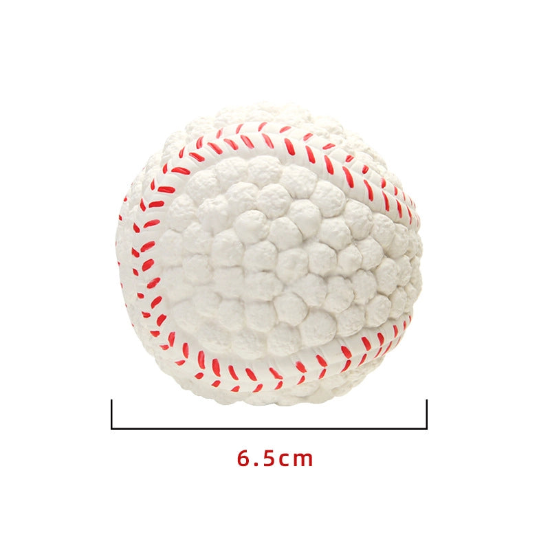 Rubber Dog Toy Football Tennis Ball Squeaky Sound Pet Toy Vibrant Color Ideal For Playtime Fun Your Furry Friend