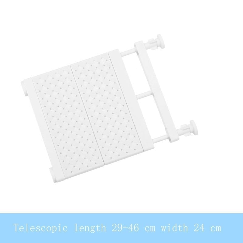 ⚡Hot Sale⚡Expandable Closet Tension Shelf Storage Rack for Wardrobe. Kitchen. Bathroom