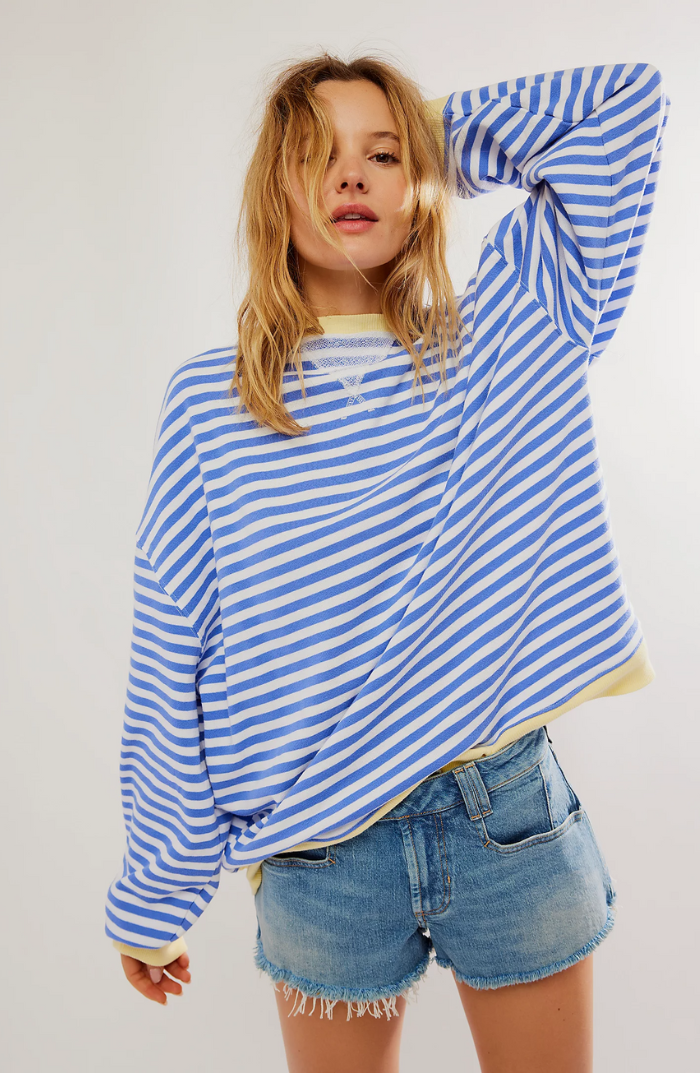 Lucy™ | Striped sweater in plus size