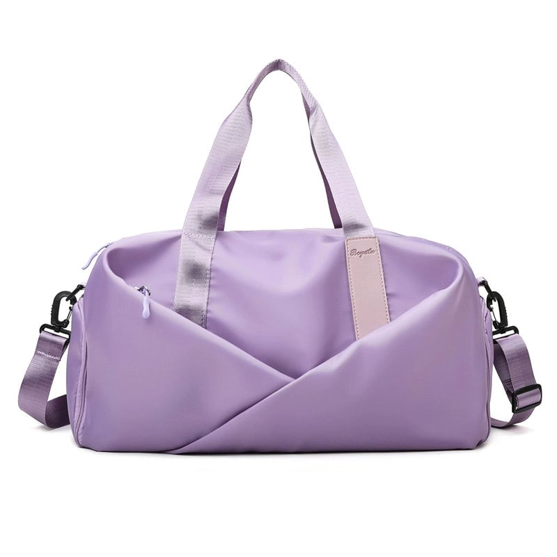 New Fashion Fitness Travel Bag Portable Shoulder Large Capacity Oxford Cloth Dry And Wet Separate Sports Bag Independent Shoe Bin