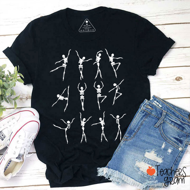 Elegant Skeleton Dance Teacher T-Shirt