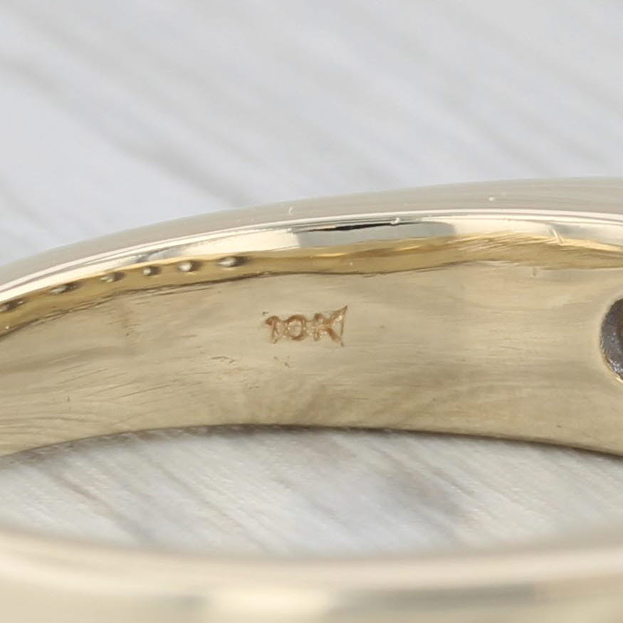 0.90ctw Diamond Channel Set Wedding Anniversary Band 10k Yellow Gold Size 9.5