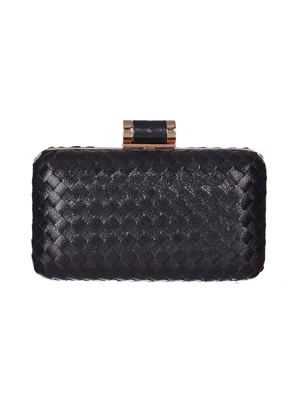 Pu Leather Solid Color Square Evening Bags