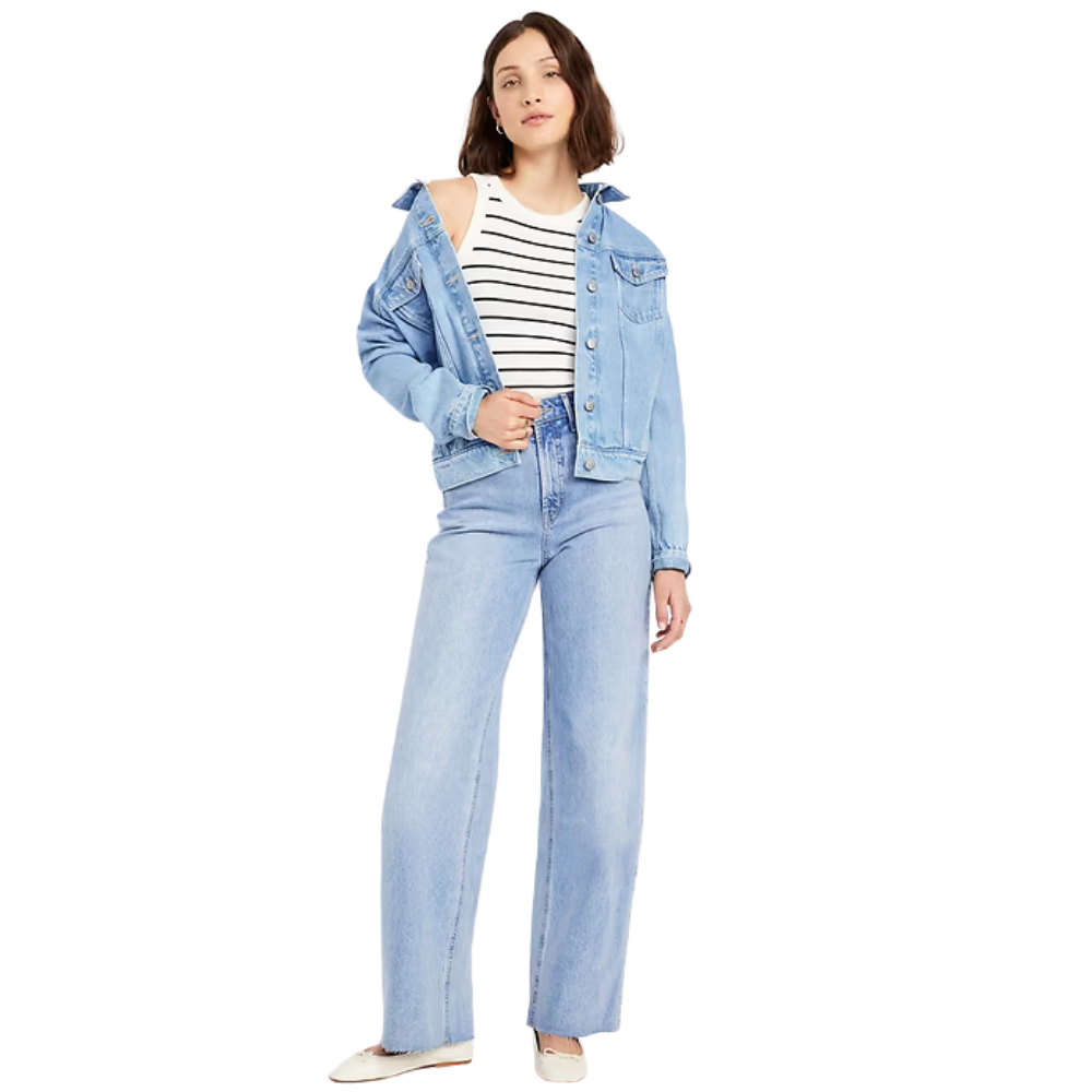 Extra High Waisted Wide Leg Jeans