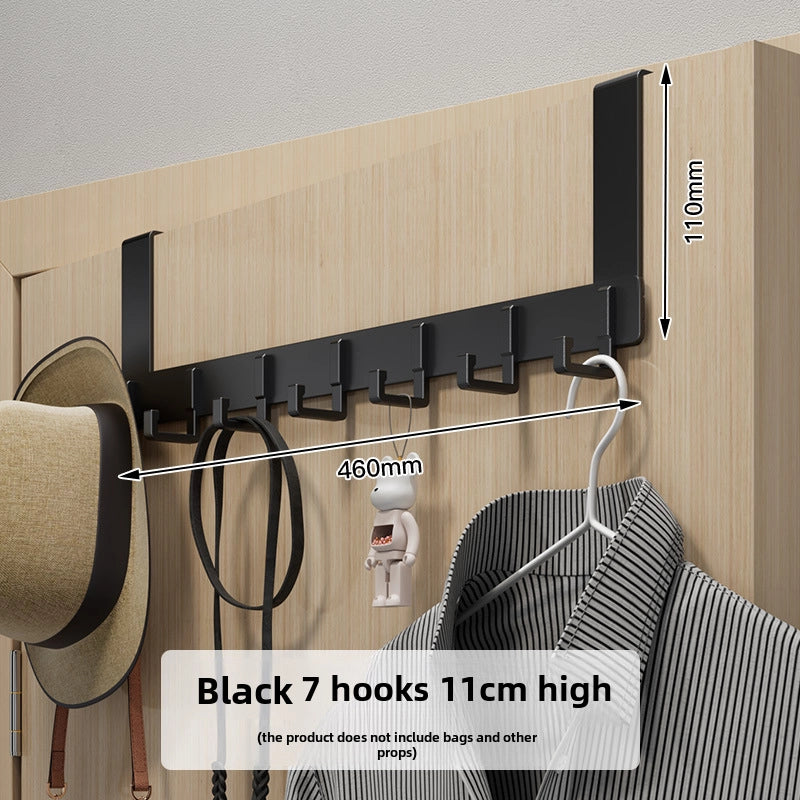 Hook Behind The Door Without Punching Hangers Clothes Storage Rack For Clothes Entry Door Upper Hanging Frame Wall Hanging Clothes Hook Door Back Type