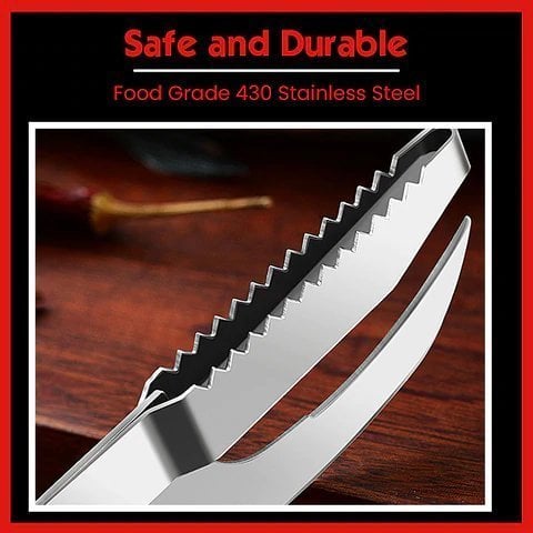 Fish Scale Knife Cut/Scrape/Dig 3-in-1