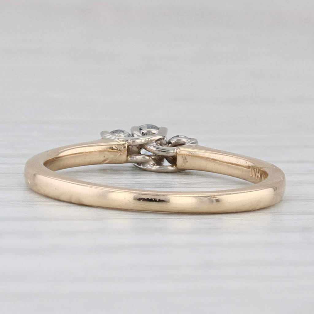 0.23ctw Diamond 3-Stone Engagement Ring 14k Gold Size 7