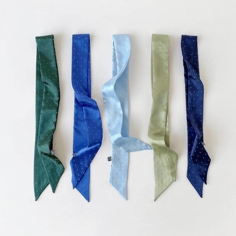 Women's Basic Solid Color Satin Silk Scarf