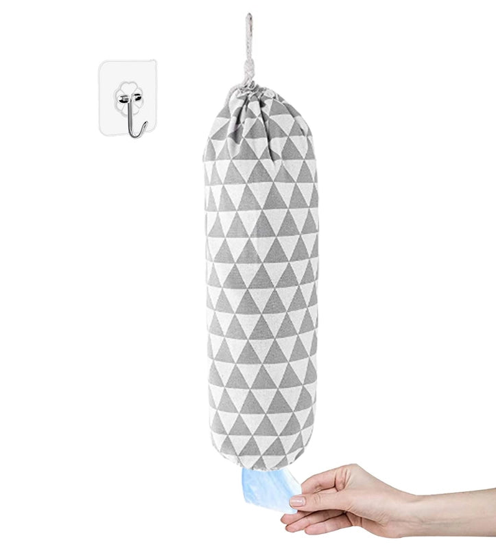 New Kitchen Garbage Bag Storage Bag Large Grocery Bag Wall Hanging Extraction Convenient Plastic Bag Storage Hanging Bag