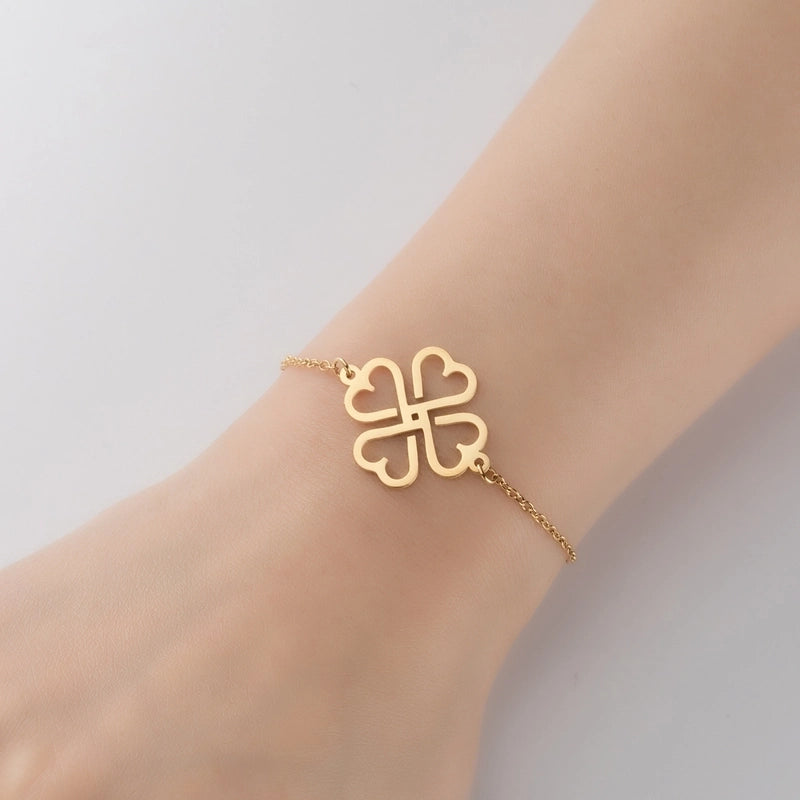 Minimalist Geometric Titanium Steel Bracelets Plating No Inlaid Stainless Steel Bracelets