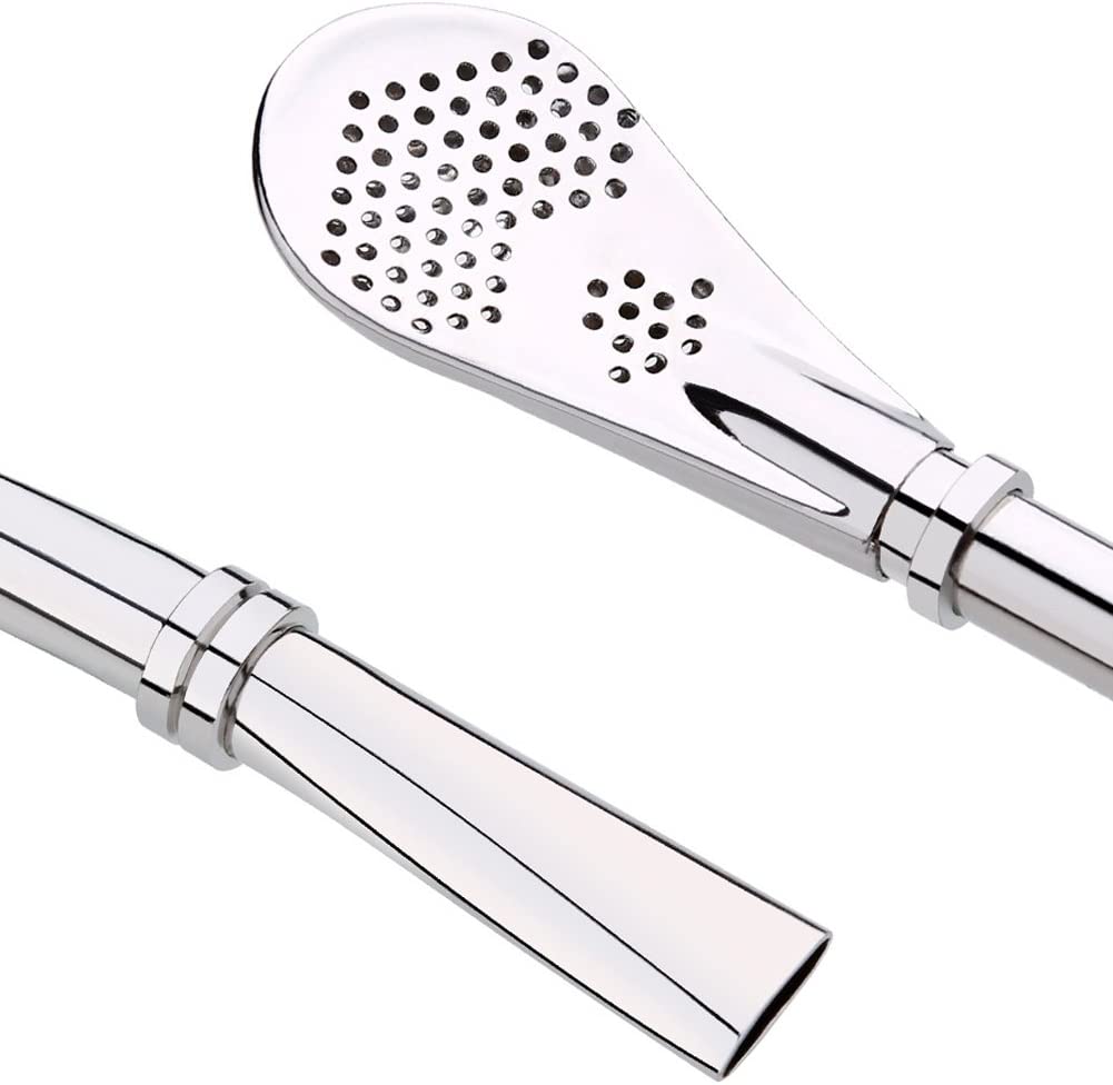 Stainless Steel Straw Filter Spoon. Metal Straw Stainless Steel Drinking Straw (Pack Of 4)