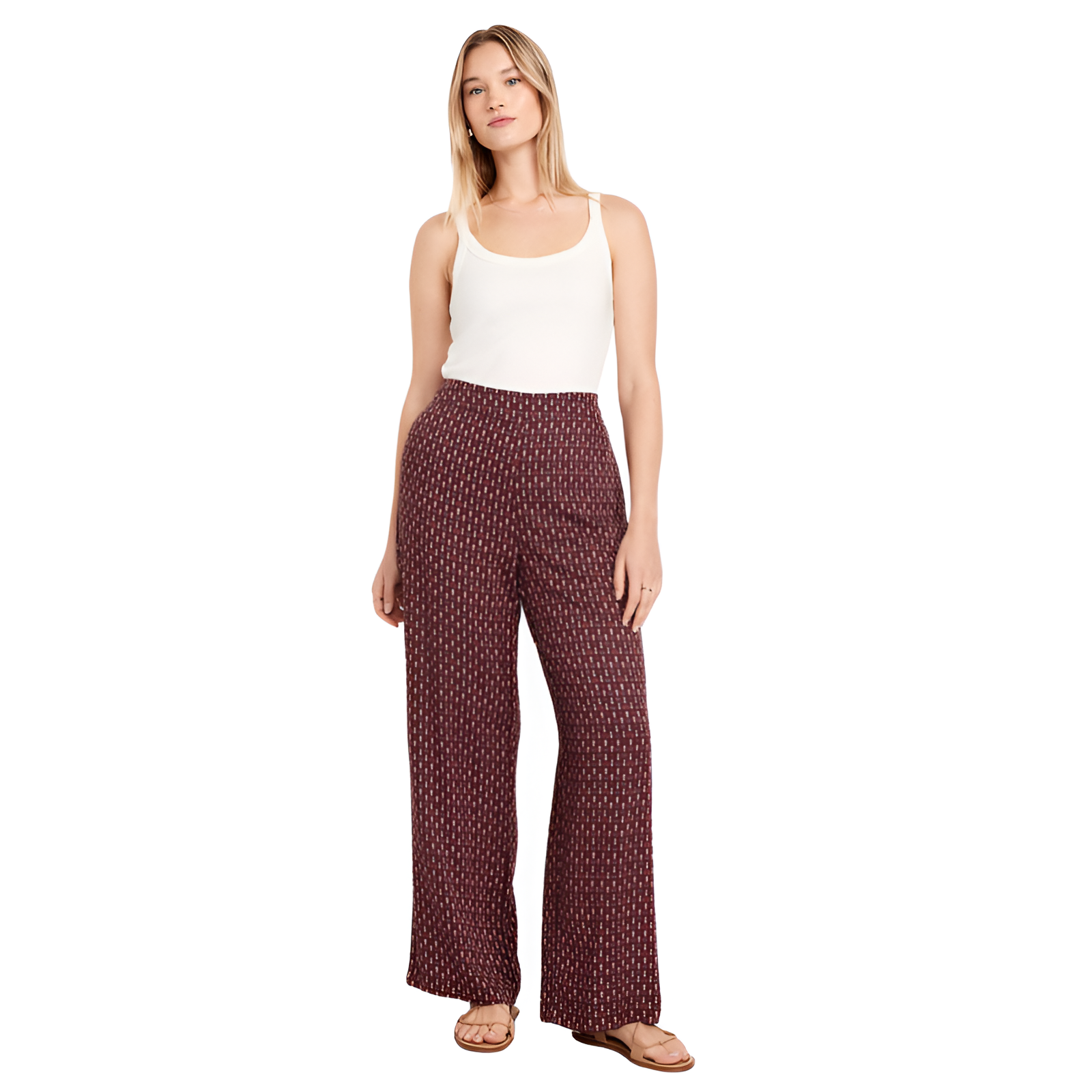 High Waisted Playa Wide Leg Pants