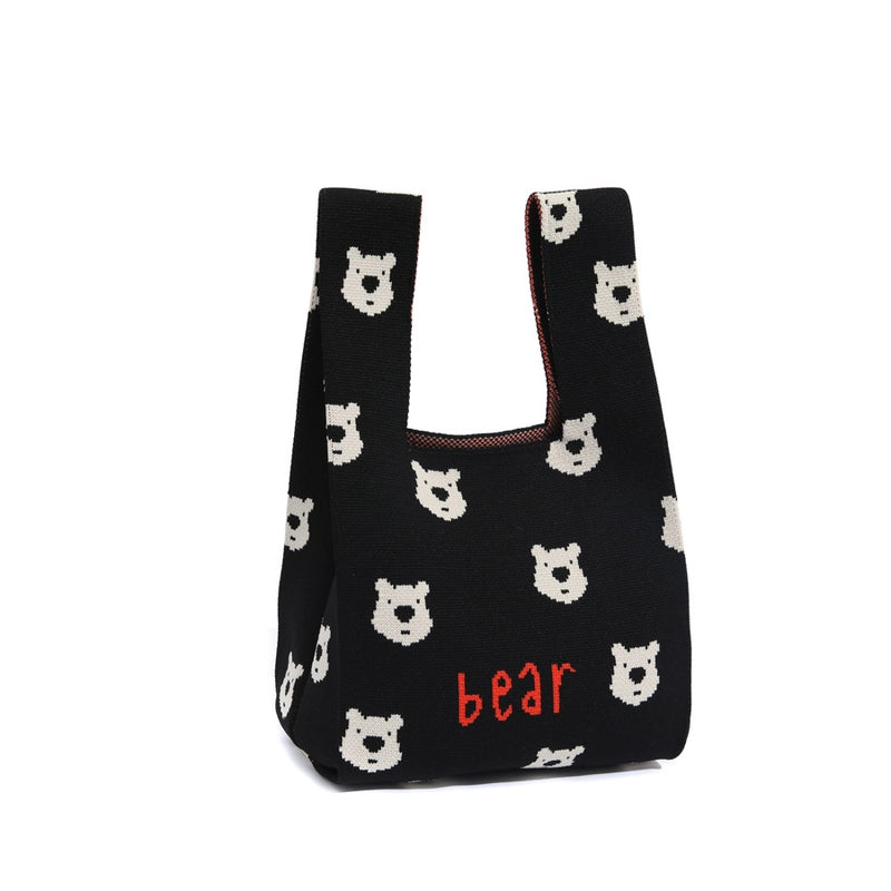 Women's Small Polyester Cartoon Heart Shape Basic Vintage Style Open Handbag