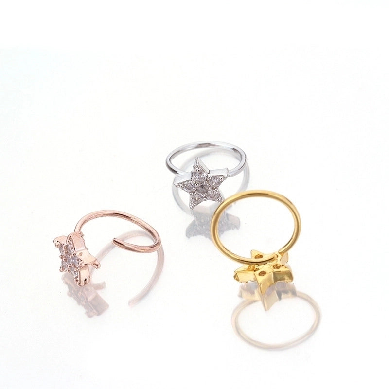 Nose Rings & Studs Fashion Star Copper
